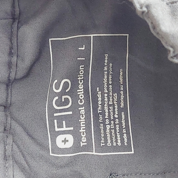 NEW Figs Technical Collection Scrub Pants Men's Black Rayon Stretch P509 - Picture 8 of 11